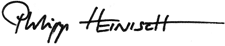 Signatur Philipp Heinisch