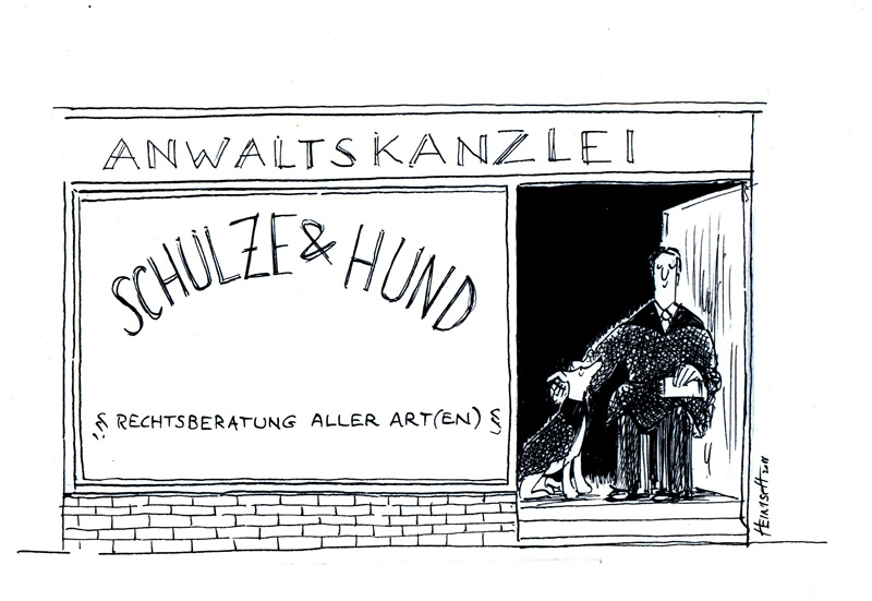 Anwalt und Hund